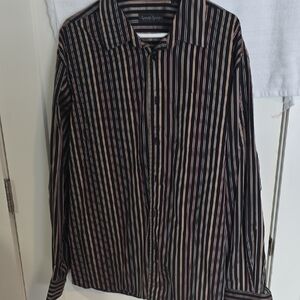 Men's Striped Button Down Shirt
